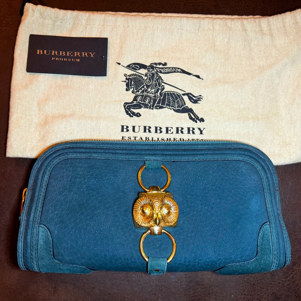 Burberry Prorsum Clutch in emerald green